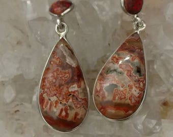 Laguna Mexican Agate & Opal  Earrings