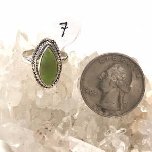 Australian Gaspeite  Ring Size 7