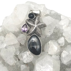Psilomelane Pendant
