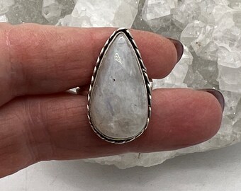 CLEARANCE Moonstone Ring, Size 7 1/2