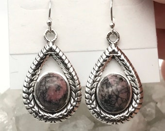 Rhodonite Earrings