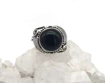 Black Onyx Ring Size 7