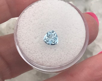 Trillion Blue Topaz Gemstone 1-Each-Various CT
