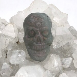 Labradorite Carved Skull Cabochon
