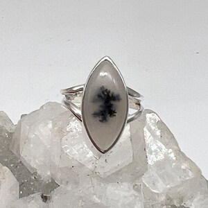 Dendritic Opal Ring, Size 6
