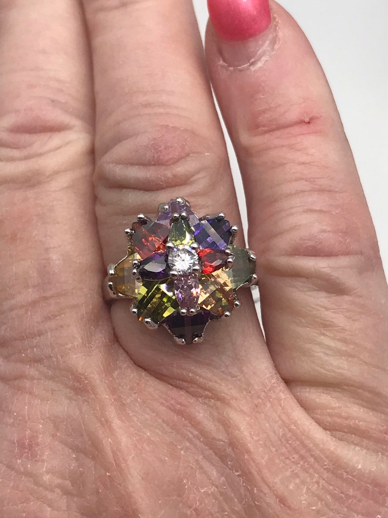 CZ Crystal Ring Size 8 12
