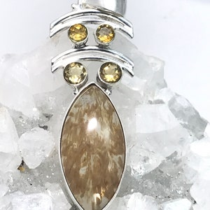 Golden Quartz and Citrine Pendant