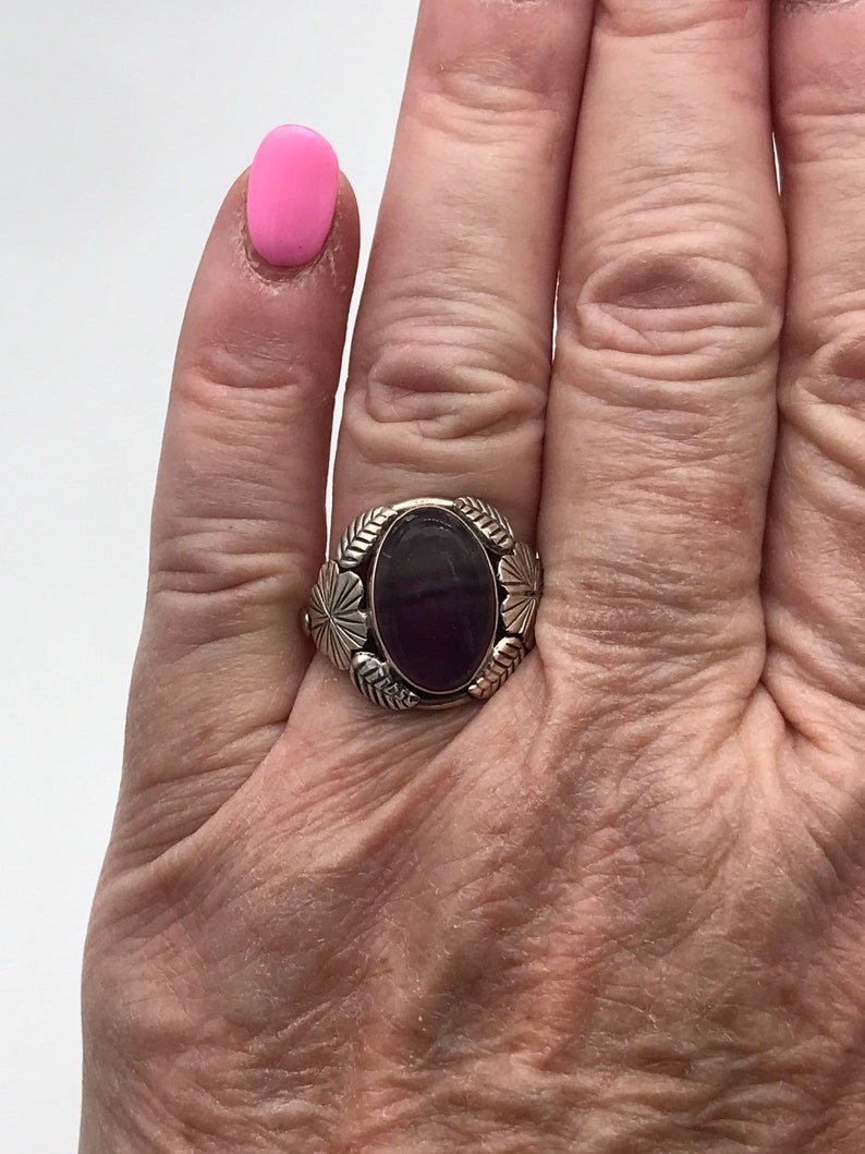 Abstract Fluorite Ring Size 8 1/2 image 4