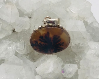 Petite Dendritic Agate Pendant