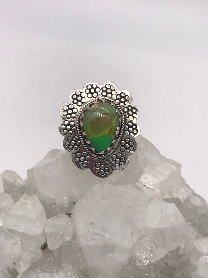 Green Turquoise Ring Size 7 12