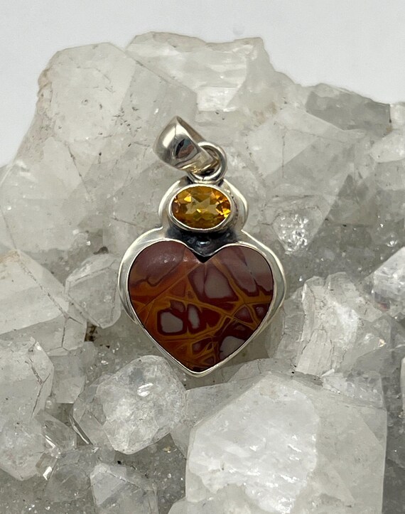 CLEARANCE Natural Noreena Jasper and Citrine Pendant