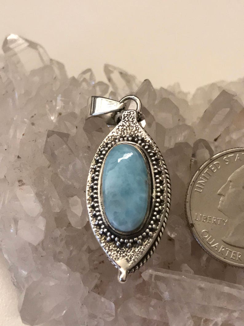 Larimar Poison Box Pendant