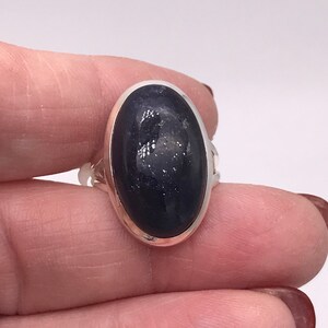Iolite Sunstone Ring, Size 6