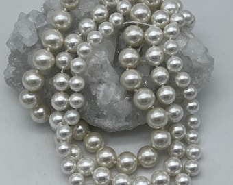 Chunky Cream Pearl Necklace  18in