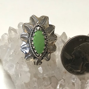 Australian Gaspeite  Ring Size 8