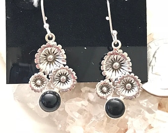 Pendientes Margarita Ónix Negro