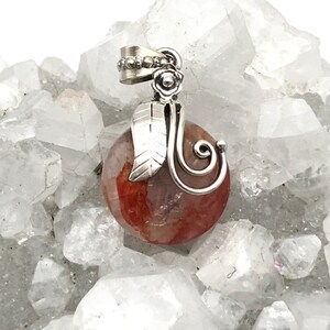 CLEARANCE Abstract Hematoid Quartz Pendant