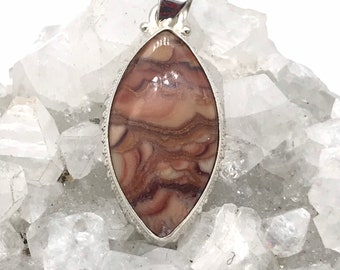 Brown Wave Rolling Hills Dolomite Pendant