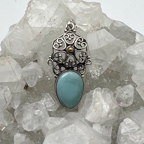 Beautiful Larimar Pendant