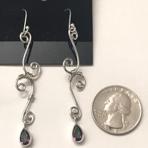 CLEARANCE Regenbogen Quarz Ohrringe