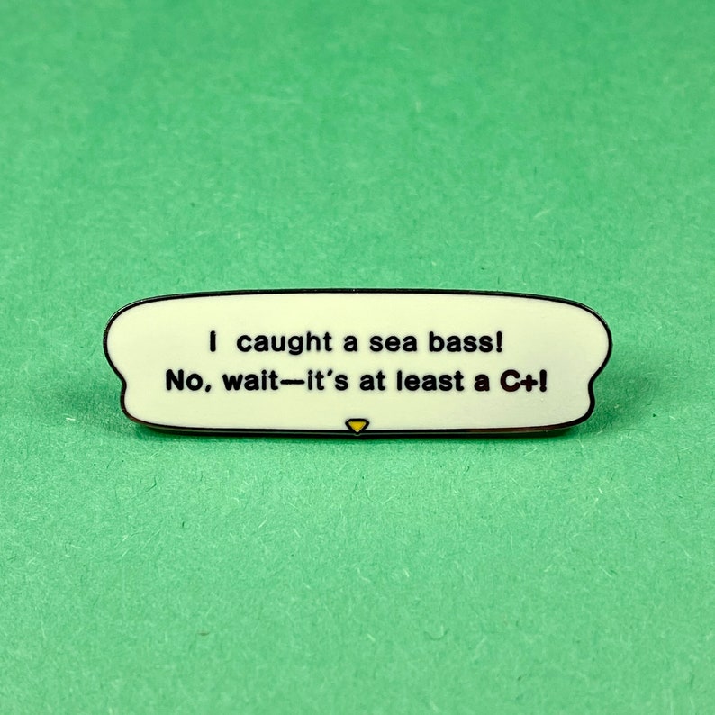 Animal Crossing Sea Bass Enamel Pin Etsy