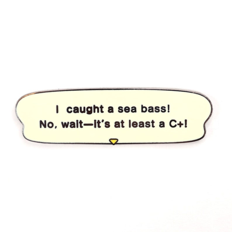 Animal Crossing Sea Bass Enamel Pin Etsy