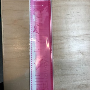 Add-a-quarter ruler PLUS 12 inch Pink