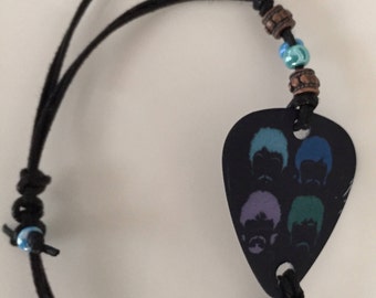 Beatles guitar pick bracelet