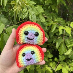 Pride Rainbow Crochet Plushie - Amigurumi, LGBTQIA