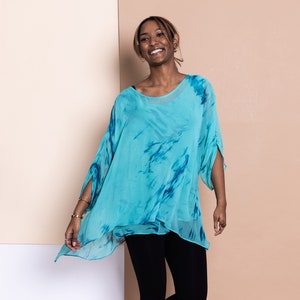 Aqua silk top best sale