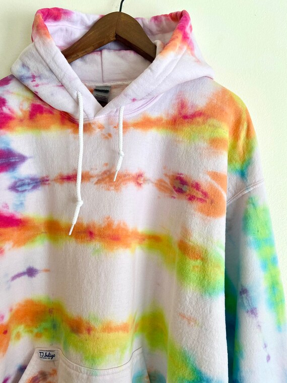 Bright tie dye hoodie cheap