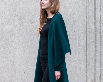 タグ付未使用品　na.e Wool&Cashmere Hoodie Coat na.e】Wool&Cashmere Hoodie Coat_olive ロングコート