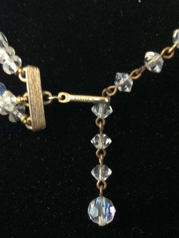 10% offNew Price  Lisner 3-Strand Aurora Borealis Necklace View 6