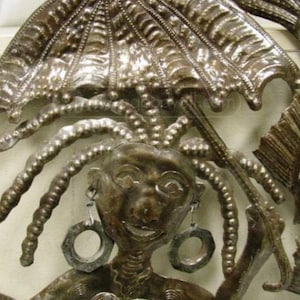Happy Mermaid Wall Sculpture