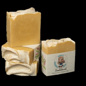 Sandalwood Soap, Earthy Handmade, All Natural, Vegan, Organic