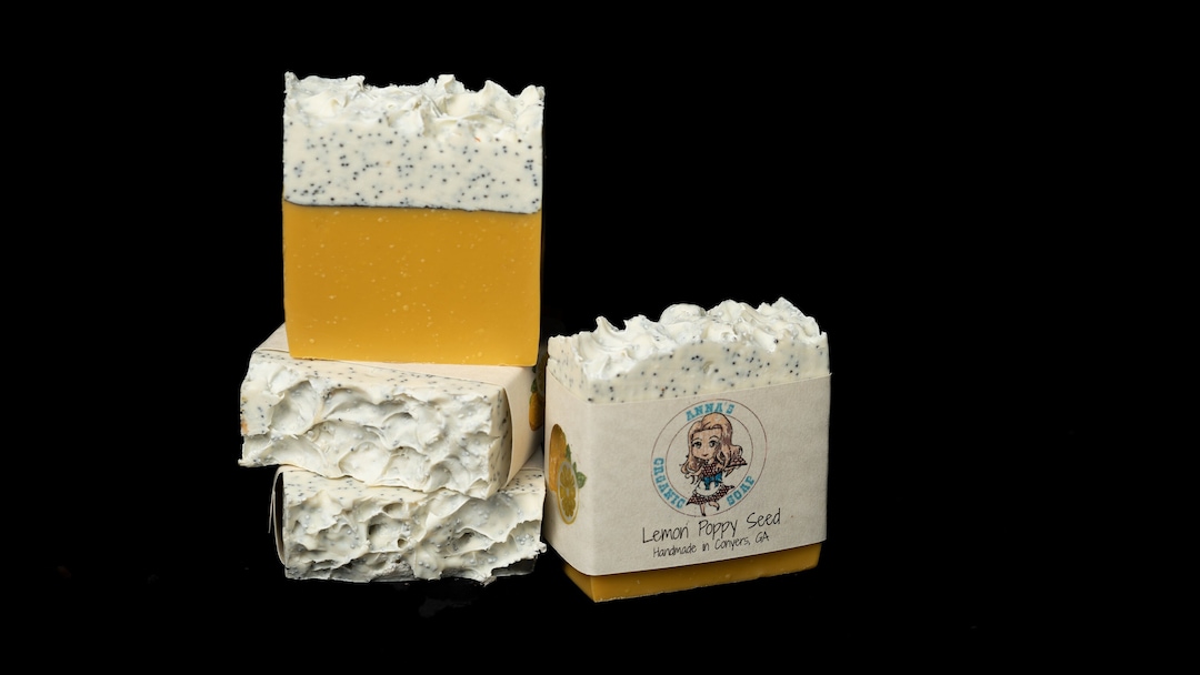 Lemon Poppy Seed. Refreshing, Exfoliation, Bright Scent Handmade Soap Etsy
