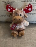 Christmas plush, Christmas gift, Personalized Christmas Moose, Stocking stuffers for kids, gift for kids, Boy gift, Gift for Preschoolers,