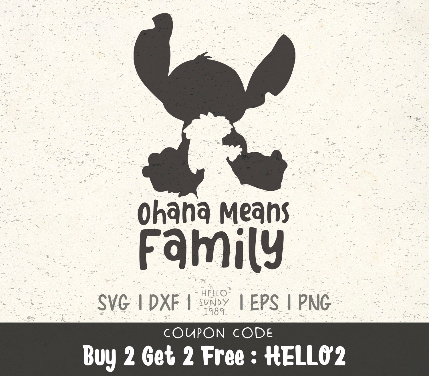 Ohana Means Family Svg Lilo And Stitch Clipart Svg Files For Etsy