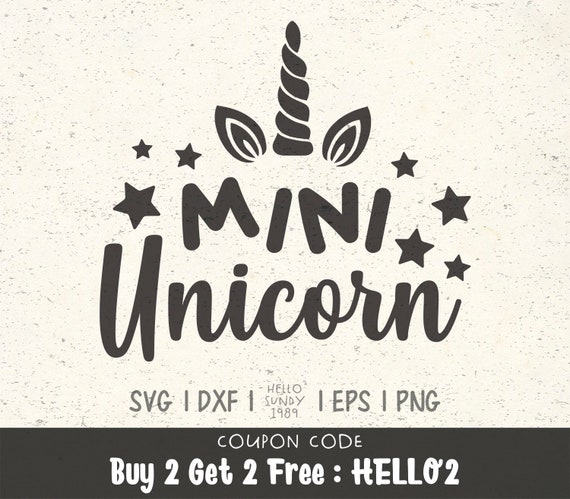 Download Free Mini Unicorn Svg Unicorn Quote Clipart Svg Files For Cricut Etsy PSD Mockup Template