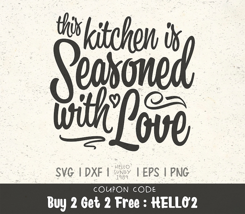 Download This Kitchen is Seasoned With Love svg Funny Kitchen Quote ...