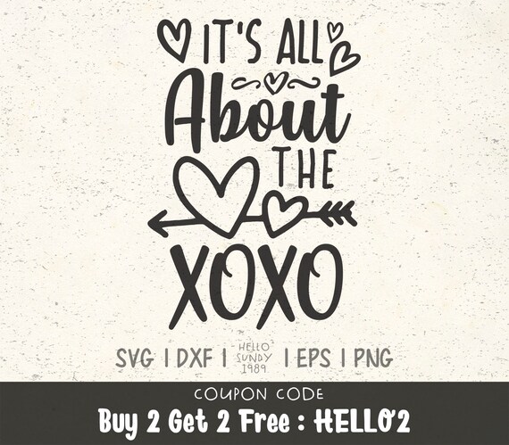 Download Clip Art Xoxo Digital File Valentine S Day Cut File Xoxo Svg Xoxo Clipart Cricut Silhouette Svg For Wedding Svg For Valentine S Day Digital Download Art Collectibles