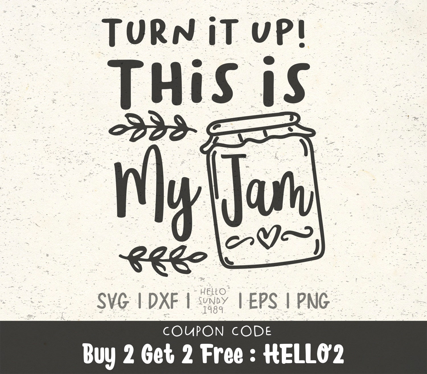 Download Turn It Up This Is My Jam Svg Funny Kitchen Quote Clipart Svg Etsy