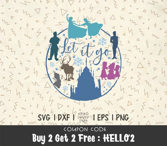 Download Let It Go Svg Disney Princess Svg Frozen Funny Quotes Design Disney Trip Clip Art Files For Silhouette Cameo By Hellosundy1989 Catch My Party