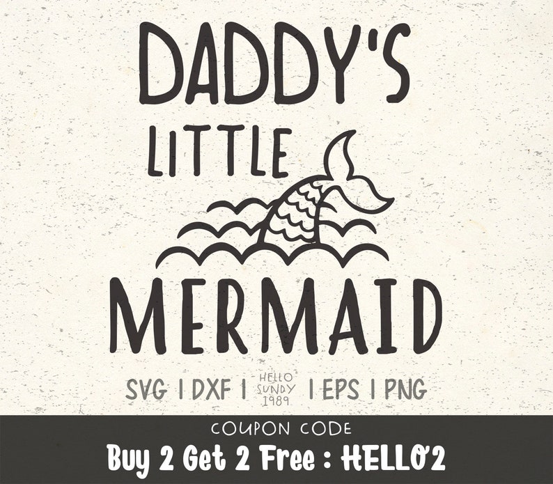 Download Mermaid svg Daddy's Little Mermaid svg Mermaid Quote | Etsy