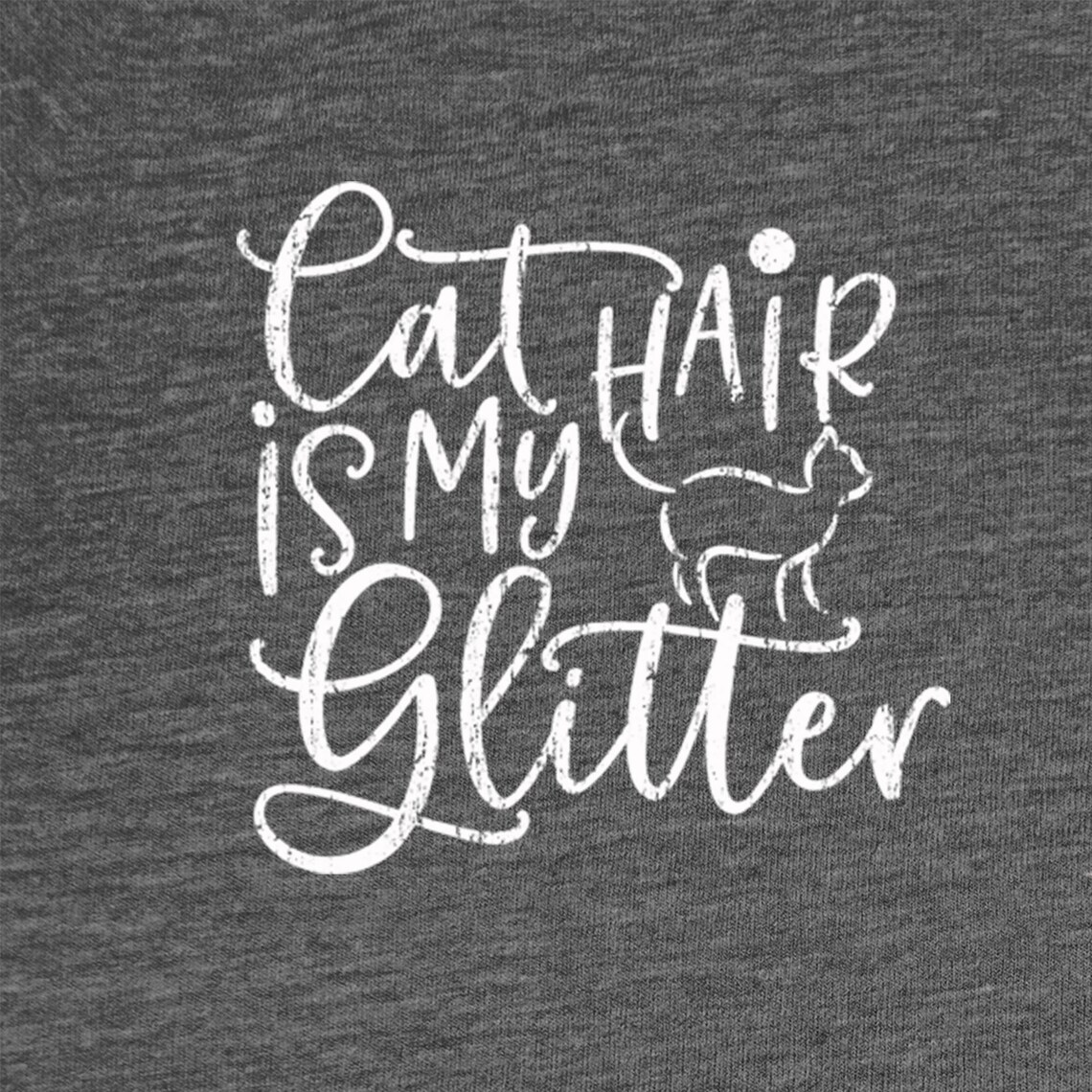 Cat Hair Is My Glitter Cat Funny Cute Animals Pets Etsy