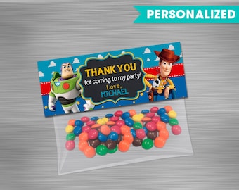 Toy Story Bag Toppers Print Yourself, Toy Story Printable Bag Toppers, Toy Story Favor Bag Topper, Toy Story Party, Toy Story Birthday