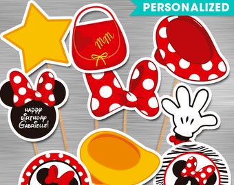 Minnie Mouse Centerpieces Print yourself, Minnie Party Printables DIY
