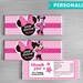 Minnie Mouse Candy Bar Wrapper Print Yourself, Minnie Mouse Printables ...