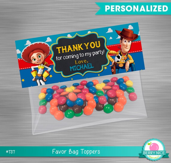 Toy Story Bag Toppers Print Yourself, Toy Story Printable Bag Toppers, Toy Story Favor Bag Topper, Toy Story Party, Toy Story Birthday Il_570xn