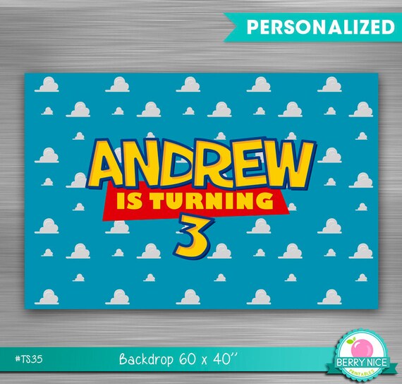 Toy Story Backdrop Print Yourself, Toy Story Printable Backdrop, Toy Story Banner, Toy Story Big Banner, Toy Story Birthday Il_570xn